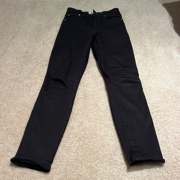 Agolde Denim - Agolde Black Skinny Jeans with High Waist